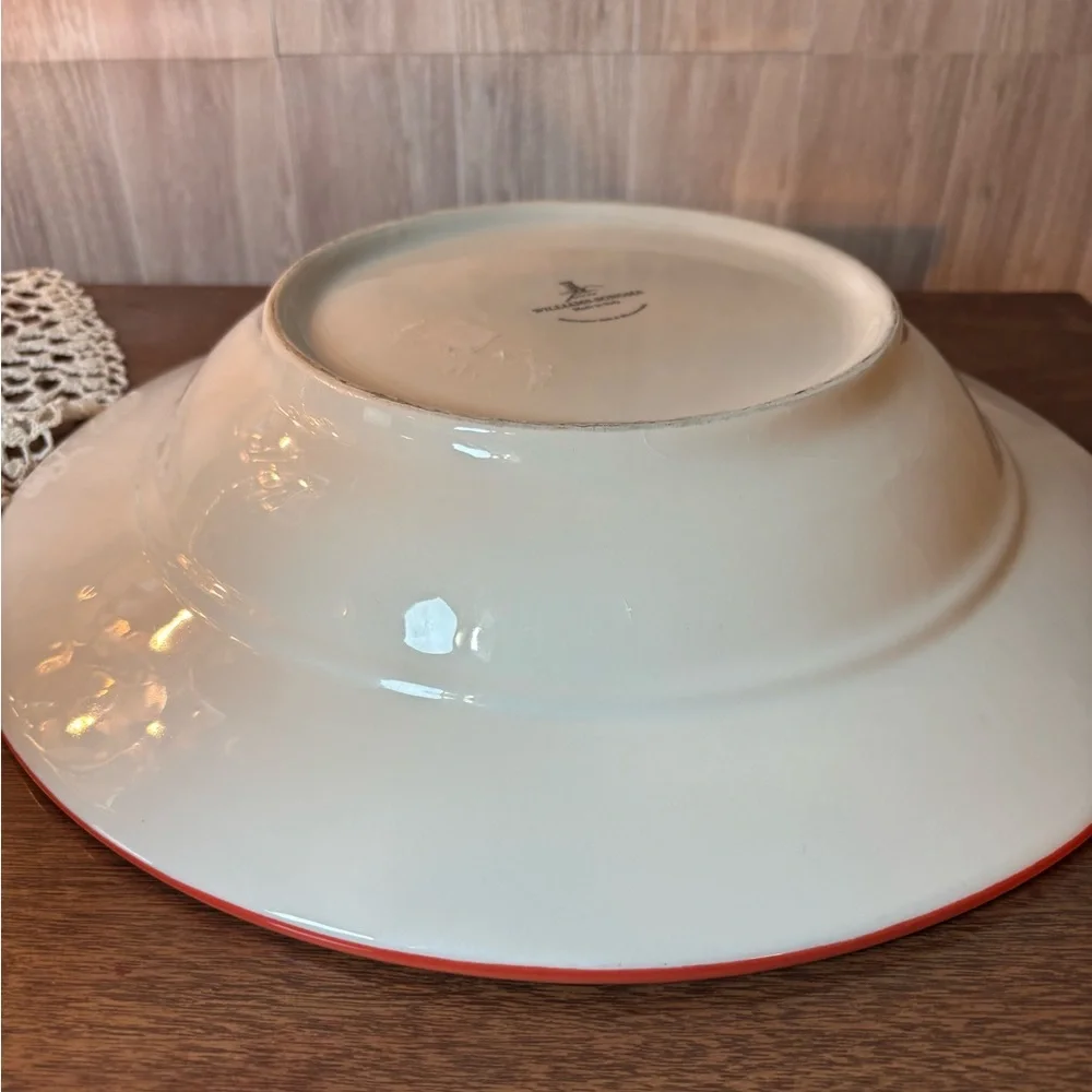 Williams-Sonoma Luca Handpainted XL Pasta Serving Bowl Made in Deruta Italy